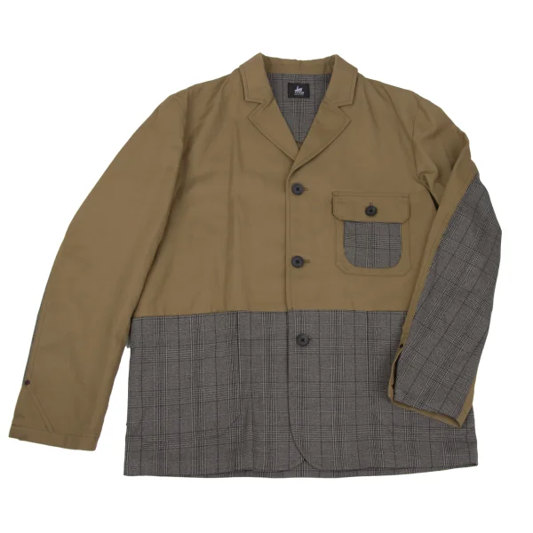 Paul smith RED EAR Checker Switching Jacket Beige,Grey L K-169477_001