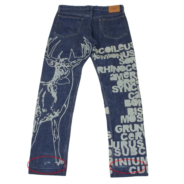 Paul smith RED EAR Deer Bleach Print Jeans  K-169481_013