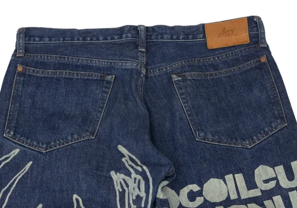 Paul smith RED EAR Deer Bleach Print Jeans  K-169481_016