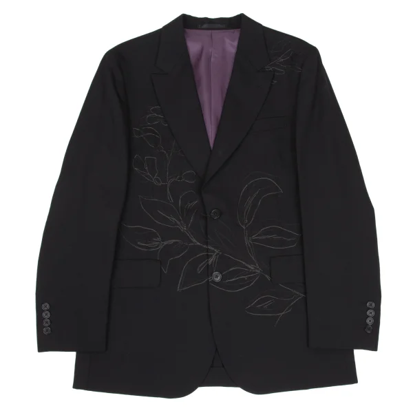 Paul Smith Leaf Embroidery 2B Jacket Black L K-169485_001