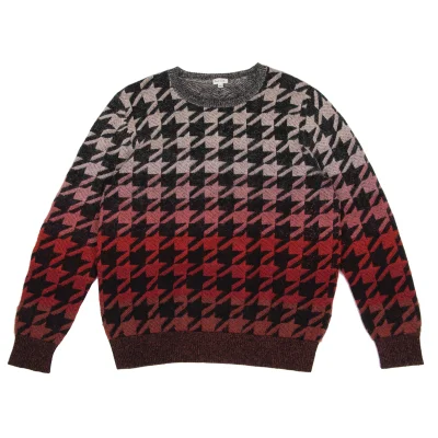 Paul Smith Mohair Blend Houndstooth Gradient Knit