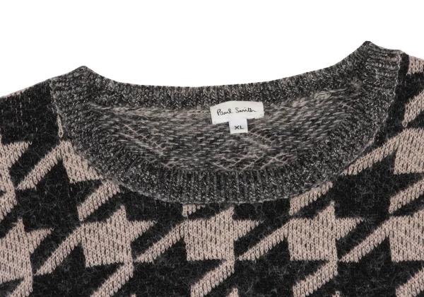 Paul Smith Mohair Blend Houndstooth Gradient Knit K-169487_003
