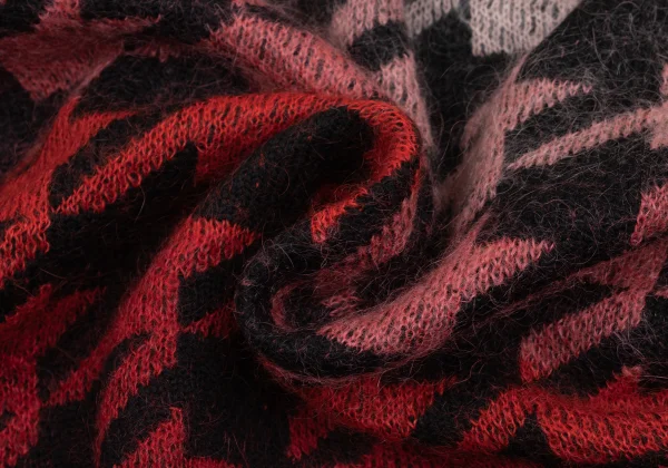 Paul Smith Mohair Blend Houndstooth Gradient Knit K-169487_010