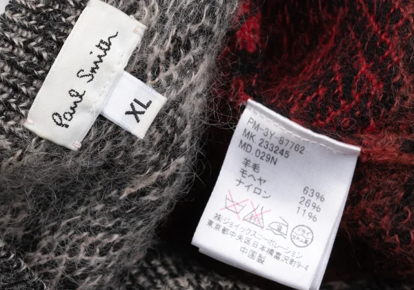 Paul Smith Mohair Blend Houndstooth Gradient Knit K-169487_011