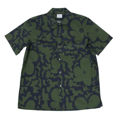 Paul Smith PS Floral Camouflage Short-sleeved Shirt