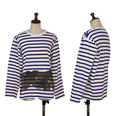 tricot COMME des GARCONS Front Printed Striped T-shirt
