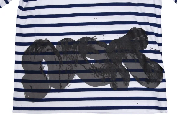 tricot COMME des GARCONS Front Printed Striped T-shirt K-169491_008