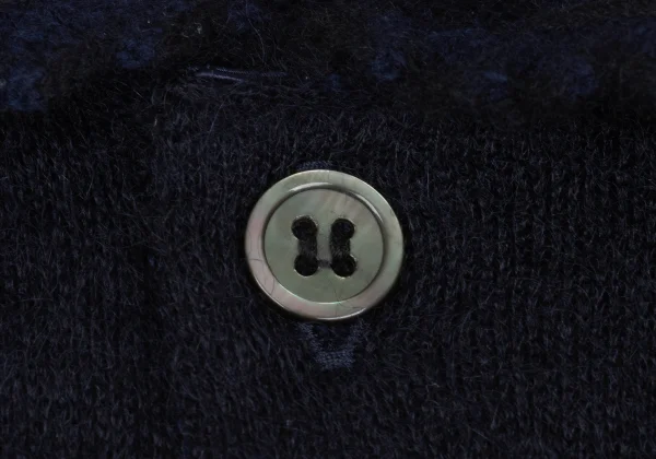 tricot COMME des GARCONS Mohair Blend Taped Sailor Collar Knit Cardigan K-169493_006