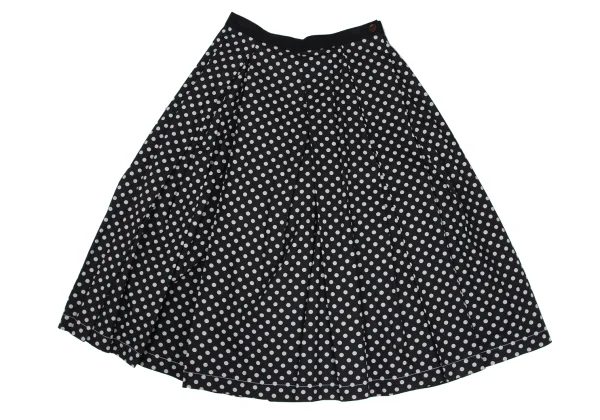 tricot COMME des GARCONS Dot Printed Box Pleats Wrap Skirt K-169494_002