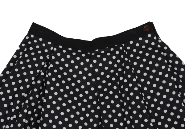 tricot COMME des GARCONS Dot Printed Box Pleats Wrap Skirt K-169494_003