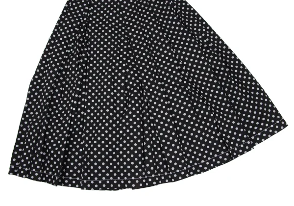 tricot COMME des GARCONS Dot Printed Box Pleats Wrap Skirt K-169494_005