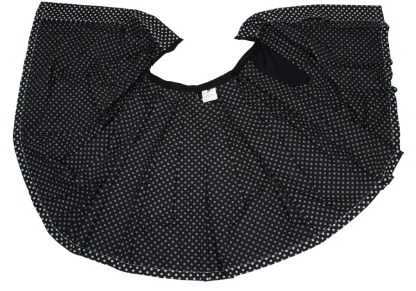 tricot COMME des GARCONS Dot Printed Box Pleats Wrap Skirt K-169494_007