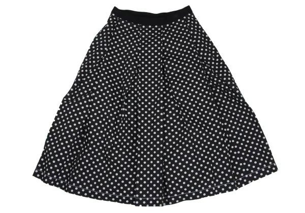 tricot COMME des GARCONS Dot Printed Box Pleats Wrap Skirt K-169494_008