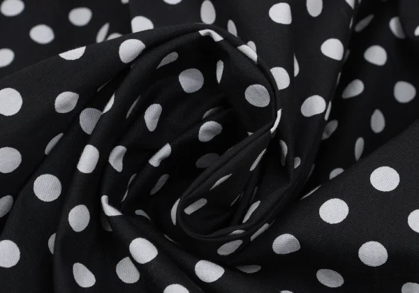 tricot COMME des GARCONS Dot Printed Box Pleats Wrap Skirt K-169494_010