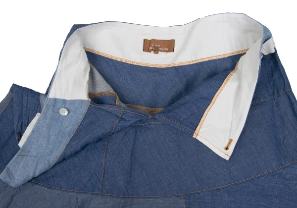 tricot COMME des GARCONS Chambray Panel Wrap Design Skirt K-169495_008