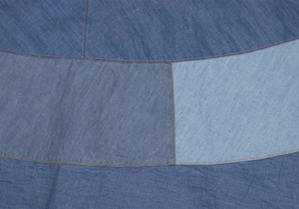 tricot COMME des GARCONS Chambray Panel Wrap Design Skirt K-169495_010