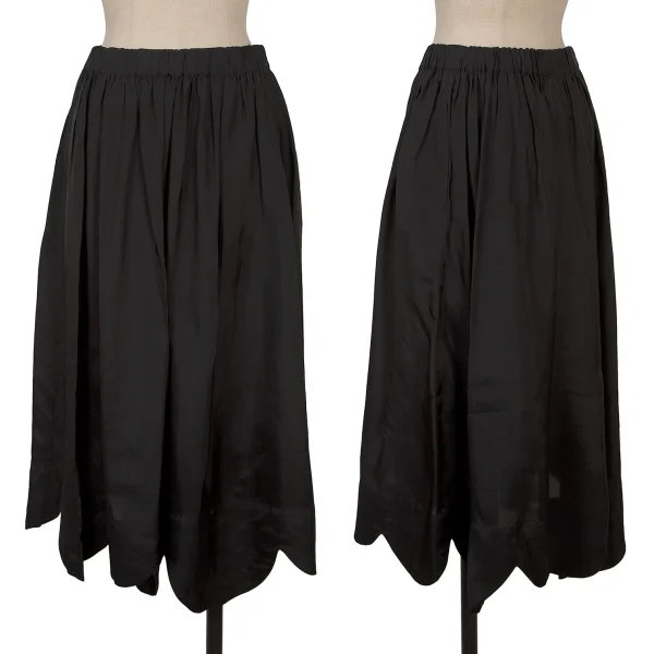 robe de chambre COMME des GARCONS Cupro Round Hem Skirt Black S-M K-169496_001