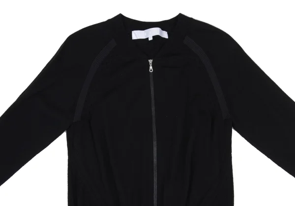 tao Wool Poly Zip Knit Cardigan K-169497_003