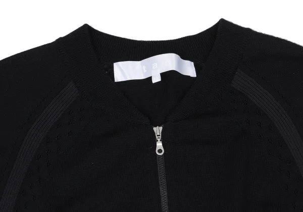 tao Wool Poly Zip Knit Cardigan K-169497_004