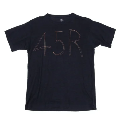 45rpm 45R Logo Printed Linen T Shirt