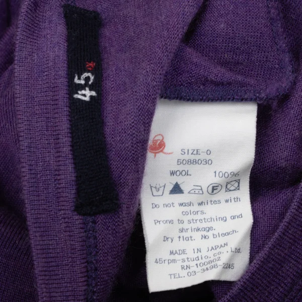 45rpm 45R Elbow Patch Wool Knit Top K-169500_012