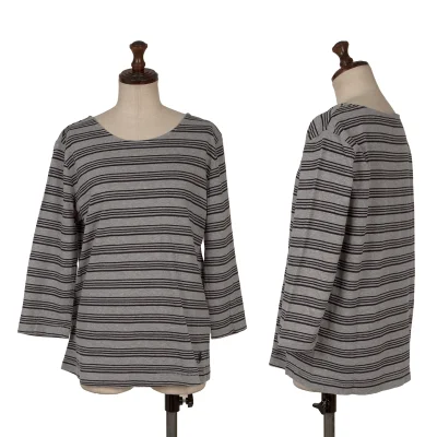 RALPH RALPH LAUREN Stripe 3/4 Sleeves T Shirt