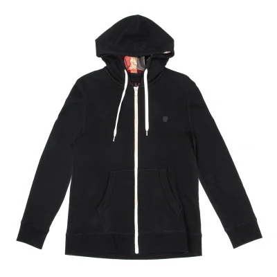 BLACK LABEL CRESTBRIDGE Cotton Zip Up Check Hoodie