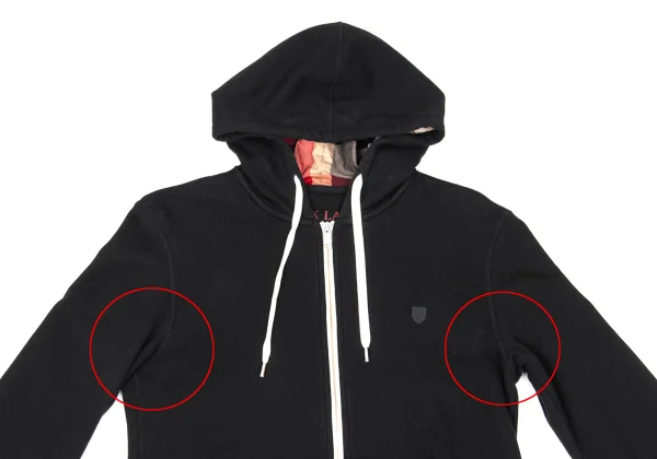 BLACK LABEL CRESTBRIDGE Cotton Zip Up Check Hoodie K-169503_002