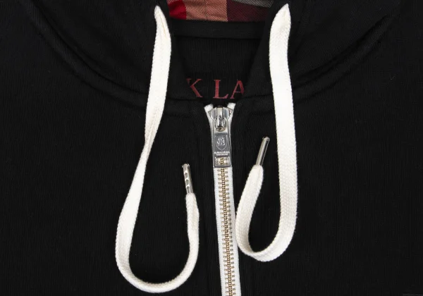 BLACK LABEL CRESTBRIDGE Cotton Zip Up Check Hoodie K-169503_007