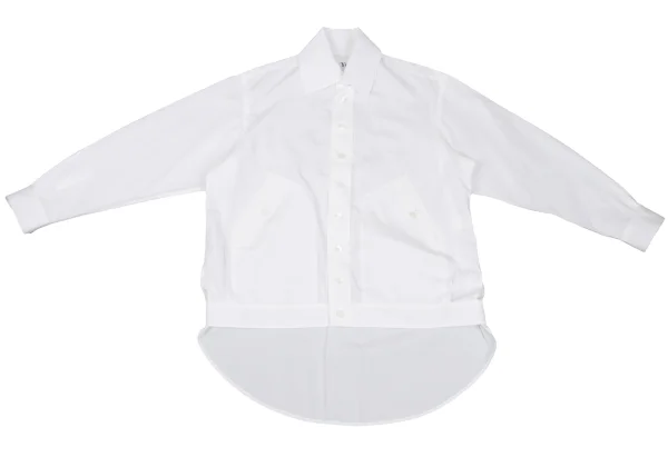 Y's Cotton Hem Asymmetrical Design Shirt K-169506_002