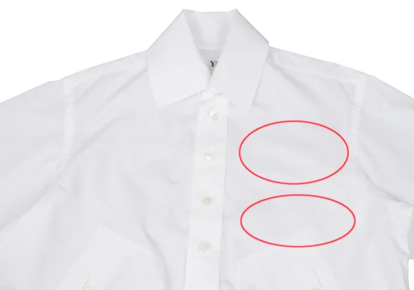 Y's Cotton Hem Asymmetrical Design Shirt K-169506_003