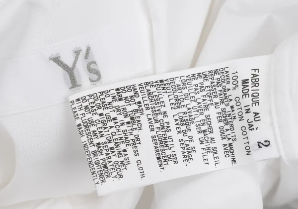 Y's Cotton Front Layered Design Sleeveless Shirt Dress K-169507_019