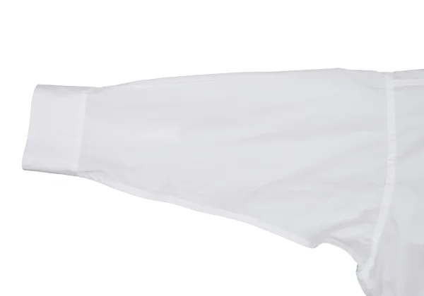 BLACK Scandal Yohji Yamamoto Two-tone Collar Detachable Asymmetrical Shirt K-169509_010