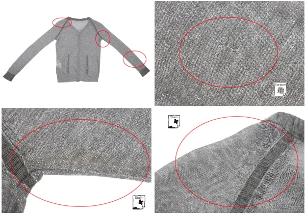 Yohji Yamamoto FEMME Glitter Knit Cardigan K-169510_016