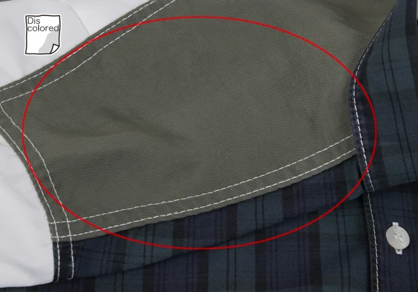 COMME des GARCONS HOMME Cotton Front Check Panel Short-sleeved Shirt K-169511_003