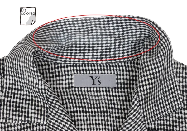 Y's Check Open Collar Rayon Shirt K-169513_005