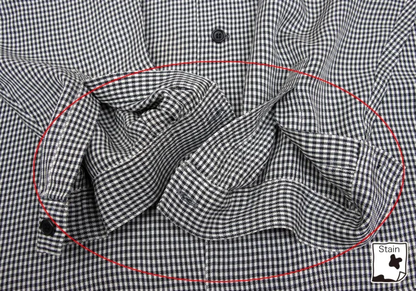 Y's Check Open Collar Rayon Shirt K-169513_011