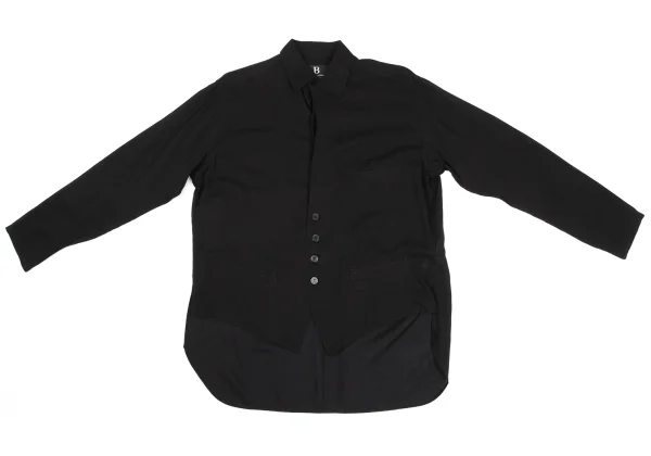 B Yohji Yamamoto Front Button Design Shirt K-169515_002