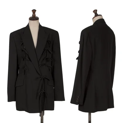 Jean Paul GAULTIER FEMME Wool Blend Lace-up Design Jacket