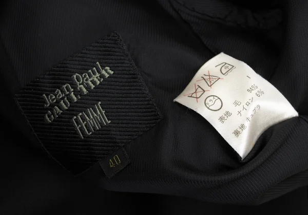 Jean Paul GAULTIER FEMME Wool Blend Lace-up Design Jacket K-169516_019