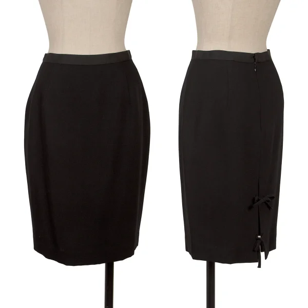 Jean Paul GAULTIER FEMME Wool Blend Lace-up Design Skirt Black 40 K-169517_001