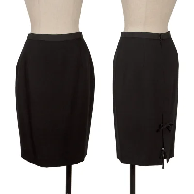 Jean Paul GAULTIER FEMME Wool Blend Lace-up Design Skirt