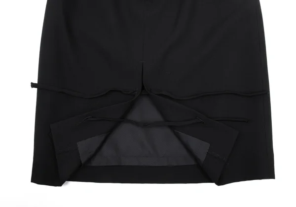 Jean Paul GAULTIER FEMME Wool Blend Lace-up Design Skirt K-169517_010