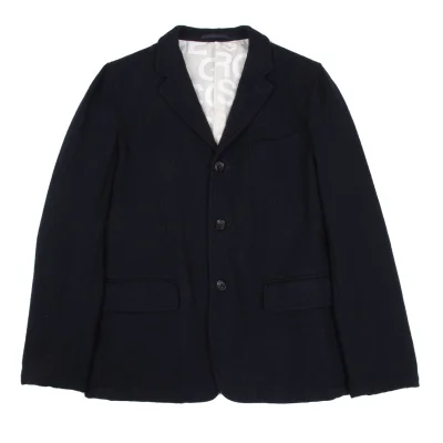 COMME des GARCONS HOMME Wool Blend Logo Lining Jacket
