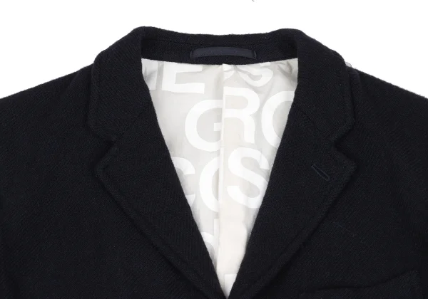 COMME des GARCONS HOMME Wool Blend Logo Lining Jacket K-169520_003