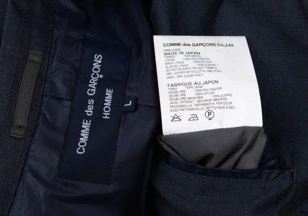 COMME des GARCONS HOMME Wool Striped Jacket K-169521_017