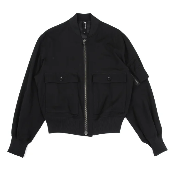 Ground Y Wool Gaba MA-1 Blouson Black 3 K-169522_001