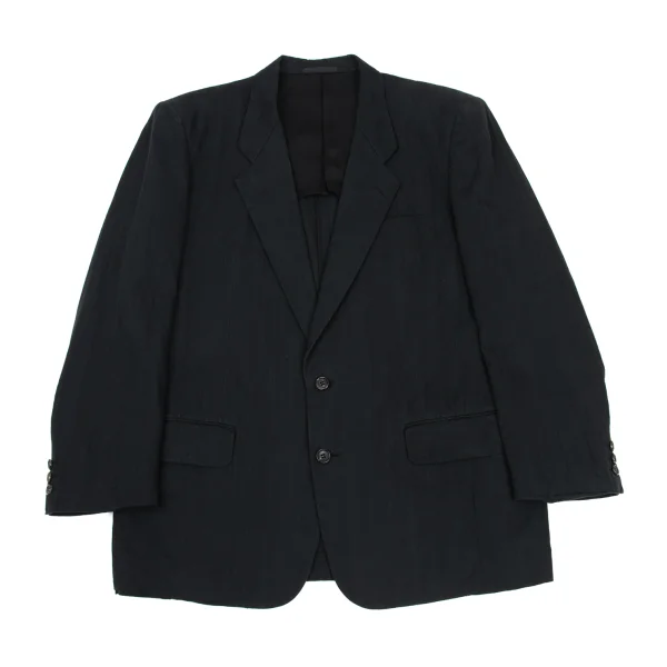 COMME des GARCONS HOMME Cotton Shadow Stripe Jacket Black L K-169523_001