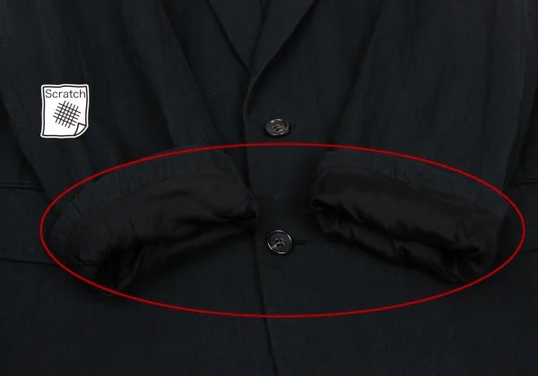 COMME des GARCONS HOMME Cotton Shadow Stripe Jacket K-169523_011