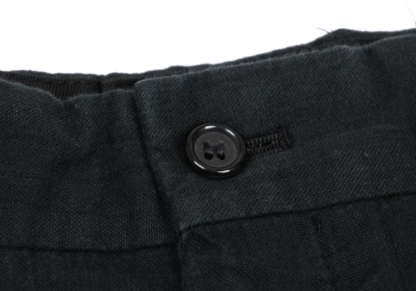 コムデギャルソン オムCOMME des GARCONS HOMME コットンシャドーストライプツータックパンツ 墨黒L K-169524_003